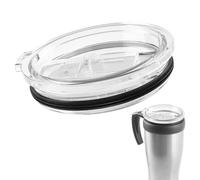 Pesconi Tumbler - couvercles de verre à café transparent | Remplacement des couvercles de verre | Couvercles de verre à café transparent avec paille | Remplacement du couvercle de ta