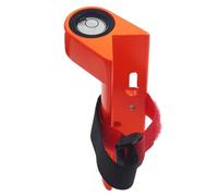 Pesderty 1 Pièce Niveau à Bulle Spécial pour Tige Graduée Réglable en Aluminium Orange pour Règle de Tour, Niveau D'Angle Droit à 90 Degrés.