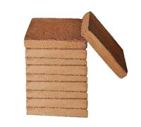 Pesderty 10 Pièces de Fibres de Noix de Biologiques pour Plantes, Briques de Noix de Biologiques, Noix de Compressée, Installation Facile