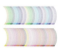 Pesderty 100 Pcs D'Acier Anneau Porte-Clés Câble Étiquette de Bagage Boucle Étiquette Gardiens Câble Boucle Anneaux pour Clés Extérieur (5,9 Pouces)