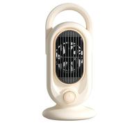 Pesderty 1200 W Radiateur Portable avec Deux Thermostats Réglables PTC Chauffage en Céramique Chauffage Ventilateur Pièce Chauffage Électrique Prise UE Facile à Utiliser