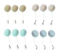 Pesderty 12PCS Outil de Nettoyage D'Écran de Téléphone, Nettoyant pour Écran et Brosse à Lunettes, Lingette D'Écran de Téléphone Portable, Pendentif D'Essuie-Glace pour Écran de Téléphone Multicolore