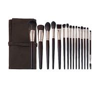 Pesderty 15pcs Ensemble de Pinceaux de Maquillage Pinceau de Fond de Teint Poils D'Animaux Pinceau Poudre Libre Pinceau Fard à Paupières Pinceau de Beauté Fournitures