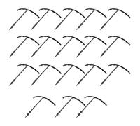 Pesderty 18 PièCes Support de Plante Support de Fleur Pieu Demi-Rond Anneau de Support de Plante Support de Cage de Plante Pot de Fleur Treillis d'escalade