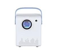 Pesderty 4K HD Home CinéMa Lecteur MultiméDia Projecteur de TéLéPhone Portable Projecteur Portable ExtéRieur AI Voix Bluetooth Projecteur EU Plug