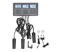 Pesderty 8-En-1 Outil de Testeur de Qualité de L' Rechargeable SG PH EC Sel ORP TDS Temp Test Multi-ParamèTres pour Aquarium EU Plug