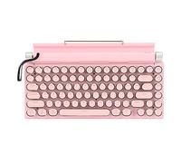 Pesderty 83 Touches Claviers de RéTro Clavier de Machine à éCrire Clavier Bluetooth sans USB MéCanique Punk Keycaps pour PC, D