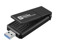 Pesderty Adaptateur USB WiFi 6E AX5400, Carte sans 2,4G/5G/6GHz Tri-Bande 5400 Mbps, Adaptateur USB3.0 WiFi6E pour Win10 et Win11