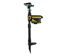 Pesderty Arroseur Rotatif Automatique sur Grande, Répulsif pour Animaux Activé par le Mouvement Solaire, Dissuasion des Animaux de Jardin