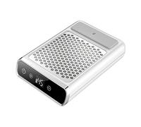 Pesderty Aspirateur à Ongles Puissant Collecteur de Poussière D'Ongle Rechargeable Ventilateur D'Extraction D'Ongles pour Outils de Salon de Manucure Prise Ue