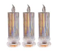 Pesderty Bougie LED sans Flamme, Lampe à Bougie en Plastique Réutilisable, Bougie Chauffe-Plat, Veilleuse pour Mariage, Saint-Valentin, Décorations de Noël C Facile à Utiliser
