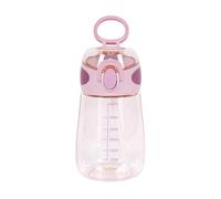 Pesderty Bouteille D' de 400 ML avec Bouteille de Paille pour Les Tout-Petits avec PoignéE, Goulot, Bouteille de Paille Mignonne Anti-Fuite C