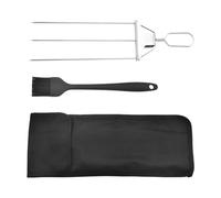 Pesderty Brochettes de Brochettes pour Barbecue avec Barre de Poussée pour Retirer Facilement Les Aliments