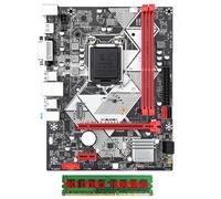 Pesderty Carte Mère de Bureau B75-H avec 1X8G DDR3 1600 MHz RAM LGA 1155 Pièces Accessoires pour Processeur I3 I5 I7 USB 3.0 SATA 3.0 Prise en Charge Jusqu'à 16 Go