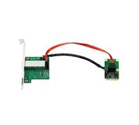 Pesderty Carte Réseau Gigabit à Port Optique Unique Carte Ethernet Portable Mini Pcie PCB + Métal + Adaptateur Réseau en Plastique Carte Réseau