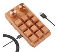 Pesderty Clavier Mécanique à Une Main, Clavier Macro Rétroéclairé par LED RVB, Clavier Personnalisé Macro Programmable à Échange à Chaud, Filaire, Installation Facile