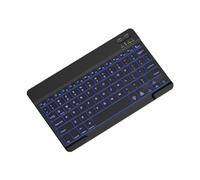 Pesderty Clavier Rétroéclairé de 10 Pouces Mini Clavier Portable Bluetooth Muet pour Téléphones Portables, Tablettes et Ordinateurs Portables, Clavier sans B