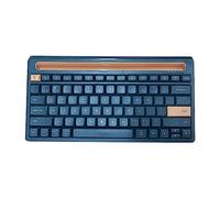 Pesderty Clavier sans Bluetooth avec Fente pour Carte Clavier Double Mode Prise en Charge Tablette TéLéPhone Android Ordinateur Portable Ordinateur de Bureau Bleu