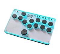 Pesderty Commande de D'Arcade Slim Finger Joystick Full Button avec Fonction Lumineuse, Affichée Comme un Contrôleur de en Acrylique pour Jeux D'Arcade Préférés.
