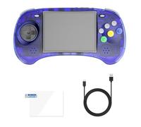 Pesderty Console de Portable RG Arc-S 128G 4 Pouces IPS Linux OS à Six Boutons Lecteurs Vidéo Rétro Prise en Charge de la Poignée Filaire B Facile à Utiliser