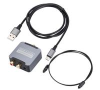 Pesderty Convertisseur Audio Coaxial à Fibre Optique Numérique TV SPDIF vers 3,5 mm Lotus Audio Accessoires de Décodeur Numérique vers Analogique
