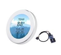 Pesderty ÉCran Secondaire IPS 2,1 Pouces 480 X 480 USB ÉCran LCD Rond Refroidi à L' CPU GPU RAM HDD Surveillance Blanc