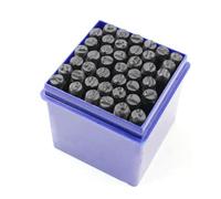 Pesderty Ensemble de 36 PièCes de PoinçOnnage de Chiffres Anglais, PoinçOnnage AlphanuméRique de 5 mm Adapté Aux Outils D'Artisanat Du Cuir de Ceinture de Bricolage
