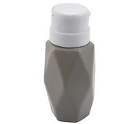 Pesderty Gris Rhombe Ongle D'Art Distributeur de Pompe Vide Bouteille 200ML Gel Acrylique Dissolvant Polonais Nettoyeur RéCipient de Liquide Outil de Manucure de Stockage