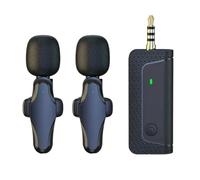 Pesderty K35Pro Microphone sans Microphone Lavalier pour Appareil Photo Enregistrement de Téléphone Portable Haut-Parleur Vidéo Casque Installation Facile Facile à Utiliser