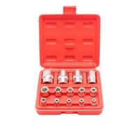 Pesderty Kit de Combinaison de Douilles E-Type de 14 Pièces/Douille à 6 Angles/Ensemble D'Outils en Boîte de Moulage par Soufflage/Ensemble D'Outils de Maintenance Spéciale