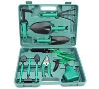 Pesderty Kit de Fournitures de Jardin Multi-Usages de Dix Pièces Ustensiles de Jardin Pelle Râteau Pelle Ciseaux Arrosoir