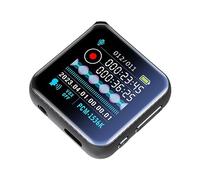 Pesderty Lecteur MP3 avec Écran Couleur Enregistreur Audio Vocal Portable E-Book Radio FM Réveil Module Mp3 Lecteur de Musique 32G Noir