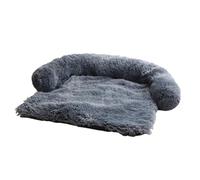 Pesderty Lit pour Chien Tapis en Peluche Doux pour Canapé, Protection de Meubles pour Animaux de Compagnie avec Housse Lavable, Couverture, Coussin, Chenil D, Installation Facile, Facile à Utiliser