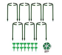 Pesderty Lot de 14 Supports de Plantes pour Le Jardin, Support de Plantes de Jardin Semi-Rond, Support de Fleurs, Support de Plantes pour Plantes en Pot