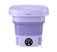 Pesderty Machine à Laver Portable Pliable avec Essoreuse Automatique Mini sous-VêTements Chaussette Dortoir Machine à Laver 8L EU Plug-A