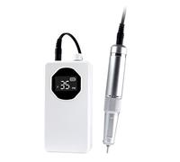 Pesderty Machine à Vernis à Ongles, Polisseuse de Manucure, Polisseuse Domestique Rechargeable Portable, Outil de Manucure 2 en 1 Blanc, Installation Facile, Facile à Utiliser