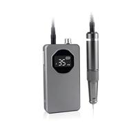 Pesderty Machine à Vernis à Ongles, Polisseuse de Manucure, Polisseuse Domestique Rechargeable Portable, Outil de Manucure 2 en 1 Gris Facile à Installer et à Utiliser