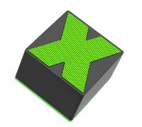 Pesderty Mini Haut-Parleur Bluetooth sans Portable, Caisson de Basses Haut de Gamme en Métal Coloré, Noir, Facile à Utiliser