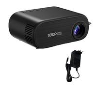 Pesderty Mini Projecteur WiFi, Écran de Synchronisation de Cinéma Maison Portable Pris en Charge, Prise UE Noire 1080P, Installation Facile