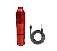 Pesderty Moteur Puissant de Batterie Rotative de Stylo de Machine de Tatouage pour des Kits de Tatouage Professionnels DéButants de Maquillage Permanent de Corps D'Artiste Rouge