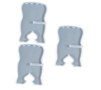 Pesderty Moules de Support de Livre de Bricolage pour Pupitre en Résine, Ensemble de Moules en Silicone, Moules de Support de Lecture de Livre pour Moulage en Résine Époxy 20 X 30 cm