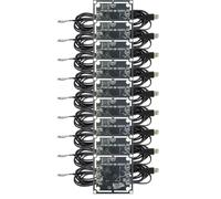 Pesderty Nouveau Module de Caméra 9 Pièces 100 Degrés 1MP OV9732 1280x720 USB Pilote Gratuit Mise au Point Manuelle, avec Câble de 2 Mètres pour WinXP/7/8/10