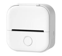 Pesderty Nouvelle Mise à Niveau d'impression Mini Imprimante Thermique Portable Imprimante Photo Bluetooth sans Facile à Utiliser (Blanc)