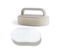 Pesderty Poignée pour Épurateur de Baignoire, Dissolvant D'Écume de Savon pour Épurateurs de Douche, Éponge de Nettoyage Anti-Rayures, Tampons à Récurer de Salle de Bain Durables