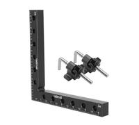 Pesderty Règle de Serrage D'Angle Réglable pour le Travail Du Bois Pince à Angle Droit en Aluminium Clip de Positionnement de Fixation Auxiliaire en Forme de L-3PC Installation Facile