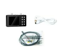 Pesderty SCO2 Oscilloscope Numérique Double Canal 50M Taux D'Échantillonnage 10Mhz Bande Passante Analogique une Touche AUTO Anti-Brûlure Noir SET 3