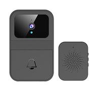 Pesderty Sonnette Vidéo Sans 1 Pièce, Sonnette Vidéo Intelligente à Distance Sans Sonnette Visuelle Intelligente Domestique Vision Nocturne HD