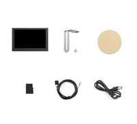 Pesderty Table D'Écran Secondaire avec Châssis USB de 5 Pouces avec Ambiance 800 X 480 avec Fonction de Ramassage, sous-Écran IPS de Type C à Une Ligne, Noir