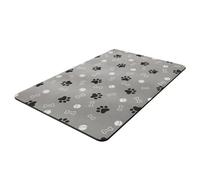 Pesderty Tapis Distributeur D' pour Chien Tapis pour Chien pour Nourriture et - sans Taches Séchage 30 X 50 Cm, B