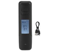 Pesderty Testeur de Haute PréCision de Police D'Alcool Soufflant Sans Contact Portable avec Affichage NuméRique USB Rechargeable BAC 2